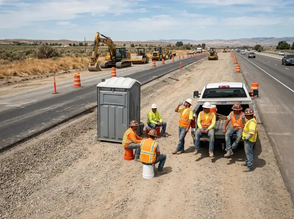 highway-road-construction-crew-007 — frequently asked questions, Porta Potty and Restroom Rentals in Angels, CA